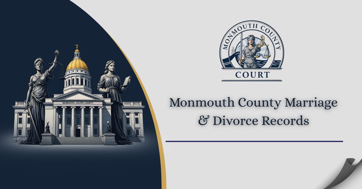 Monmouth County Marriage & Divorce Records